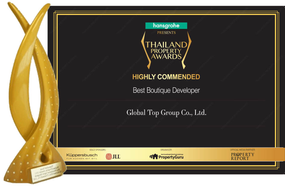 โกลบอลท็อปกรุ๊ป รางวัลอสังหาริมทรัพย์ไทย Global Top Group - thailand property award