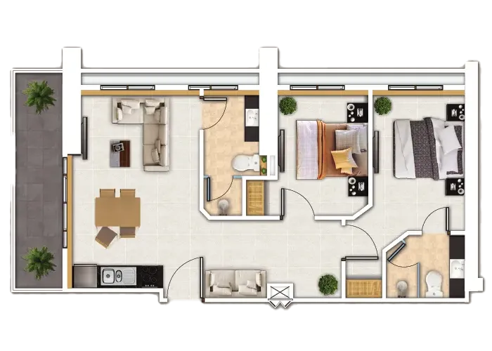 Marina Golden Bay Venice Condo Layout